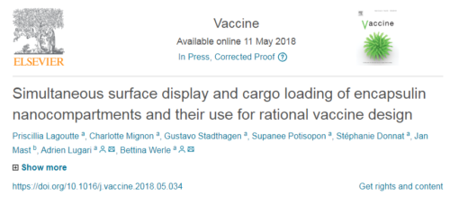 New publication - May 2018: An innovative platform on nanoparticles