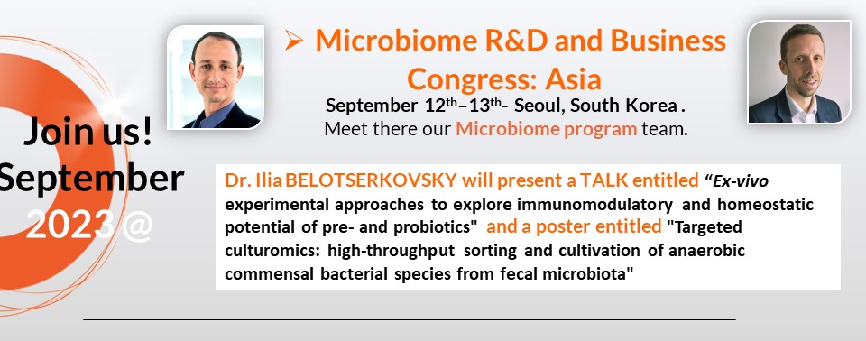 BIOASTER at Microbiome R&D and Business Congress in Asia